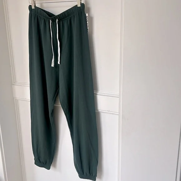 Splits59 Andie Drawstring Sweatpants Military Green New with tags size medium - Picture 2 of 9
